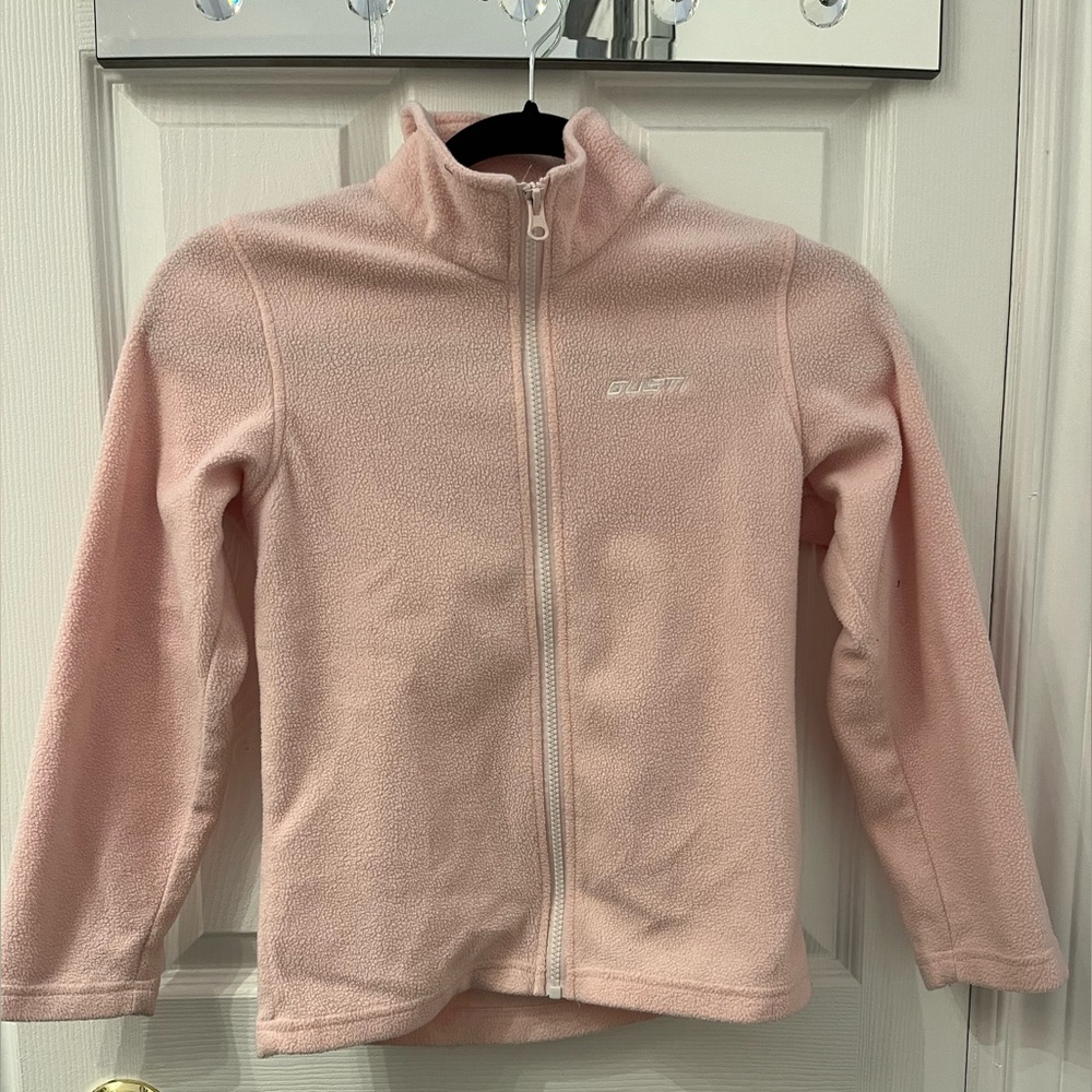 GUSTI Light Pink Zip-Up Fleece Jacket